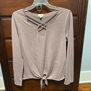 Mauve Long Sleeve Top